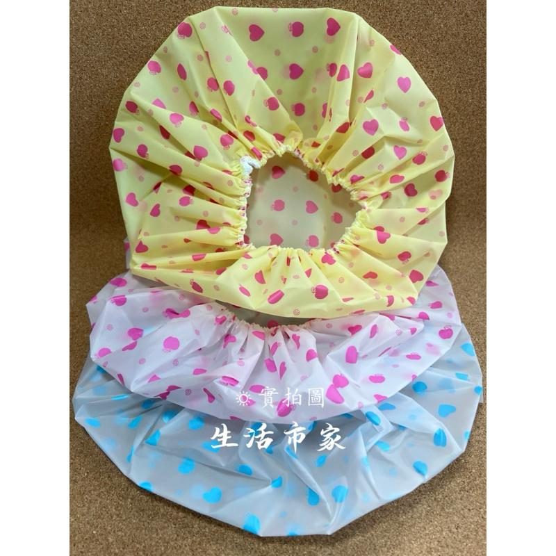 現貨 MIT台灣製 米諾諾甜心浴帽 浴帽 可愛愛心浴帽 洗澡帽 防水浴帽 泡湯帽 鬆緊帶設計 洗澡 染髮 可重複使用-細節圖3