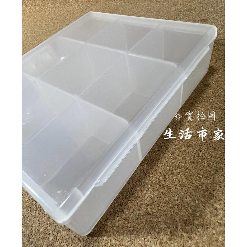臺灣製 九格收納盒 藥盒 空盒 飾品盒 隨身盒 零件盒 小物盒 收納盒 分類盒 置物盒 首飾盒 透明盒 針線盒-細節圖8