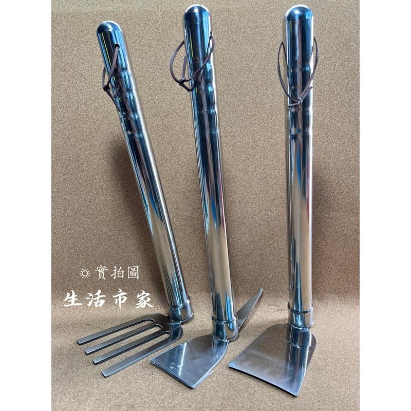39cm 白鐵小鋤頭 白鐵四齒鋤頭 鋤頭+尖尾頭 農業工具 耙子 鋤頭 園藝工具 雙頭耙 白鐵鏟子 鋤耙鏟 園藝植作-細節圖2