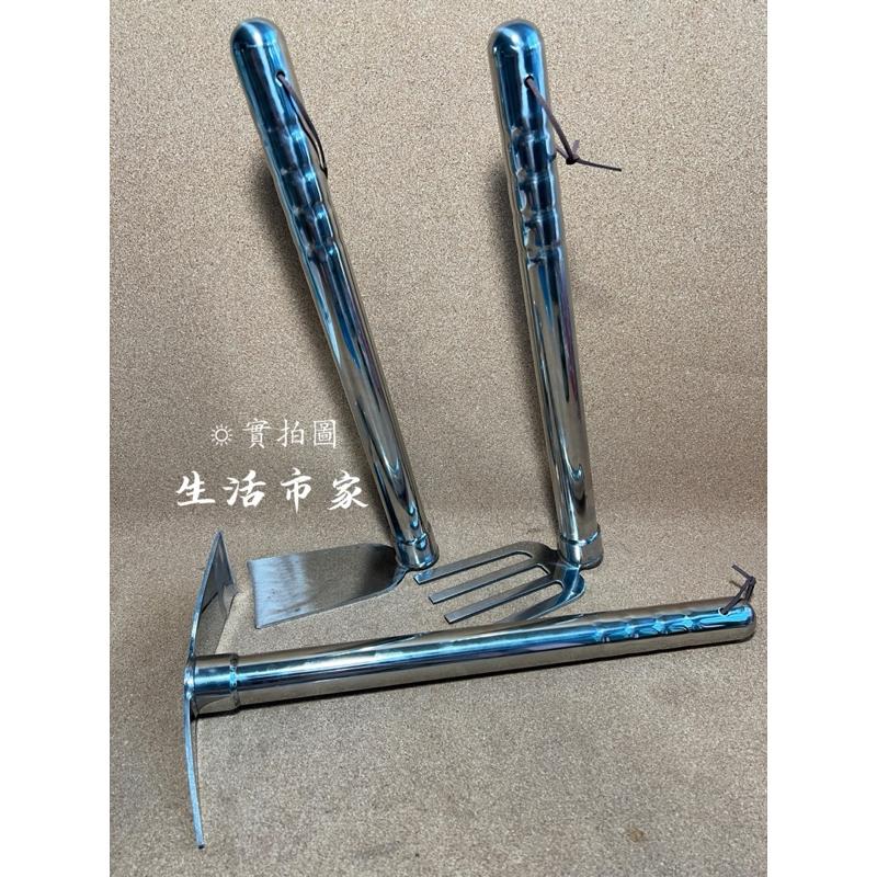 39cm 白鐵小鋤頭 白鐵四齒鋤頭 鋤頭+尖尾頭 農業工具 耙子 鋤頭 園藝工具 雙頭耙 白鐵鏟子 鋤耙鏟 園藝植作-細節圖6