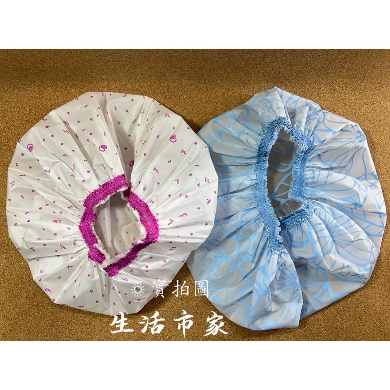 現貨 臺灣製 蕾絲防水浴帽 沐浴帽 浴帽 洗澡帽 防水浴帽 泡湯帽 蕾絲浴帽 鬆緊帶設計 可重複使用 防潑水浴帽-細節圖5