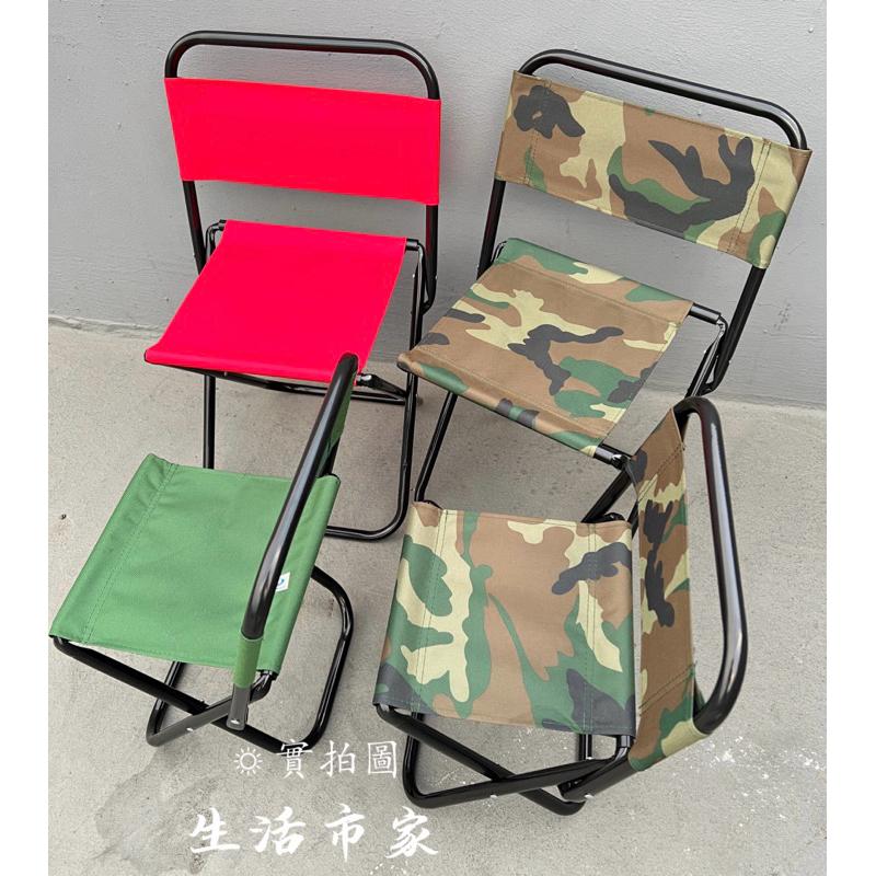 S M L 彩色帆布椅 迷彩椅 軍椅 折疊椅 童軍椅 防疫椅 椅子 露營椅 收納椅 軍用椅 出遊椅 折疊收納椅 排隊椅-細節圖6