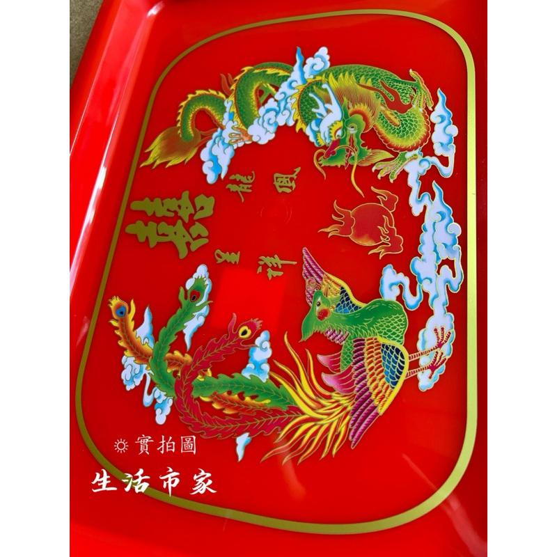現貨 台灣製 吉祥方皿 龍鳳盤 祭祀皿 水果盤 拜拜盤 普渡盤 長方盤 龍鳳茶皿 龍鳳茶盤 供盤 敬果盤 祭祀盤-細節圖5