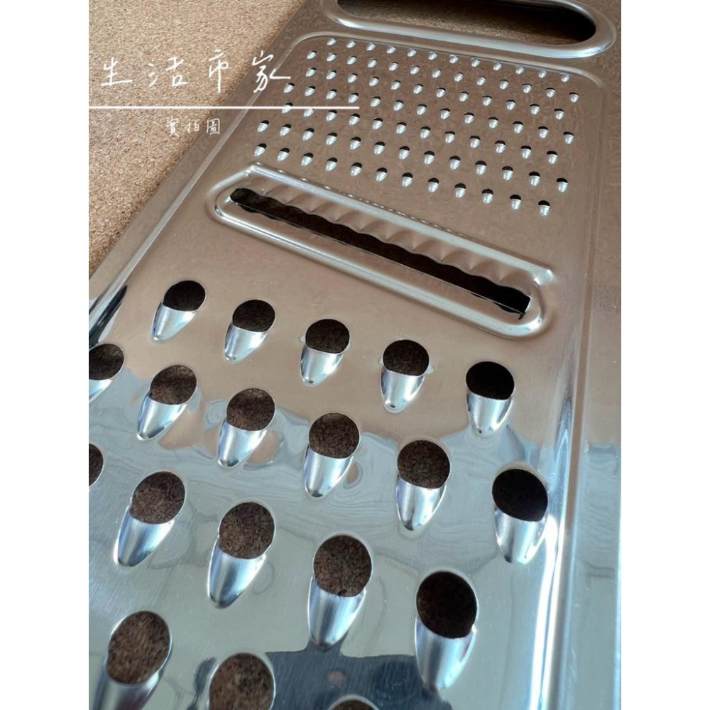 天堂鳥 430不鏽鋼 多功能刨絲器 不鏽鋼菜挫 菜剉 菜銼 磨泥器 磨薑器 刨絲刀 刨絲器 刨絲 刨薄片 刨刀 粗絲 細-細節圖5