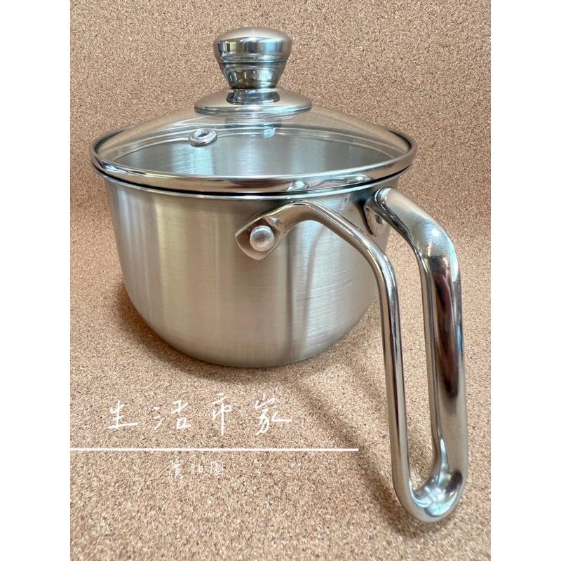 台灣製 1.2L 萬用美味鍋 附玻璃蓋 單把鍋 泡麵碗 小火鍋 燉鍋 湯鍋 料理鍋 不鏽鋼鍋 萬用鍋 多功能鍋 野餐鍋-細節圖3