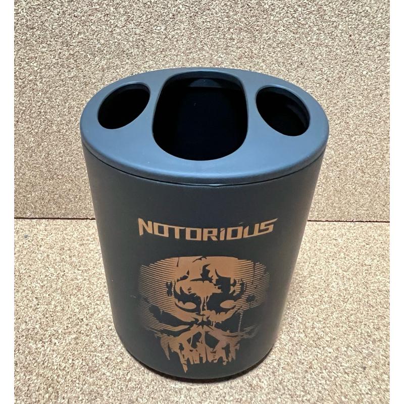 Notoroius 惡名昭彰 經典骷顱時尚衛浴 5件組 浴室用品 垃圾桶 沐浴乳罐 牙刷杯架 口杯 漱口杯 肥皂架-細節圖5
