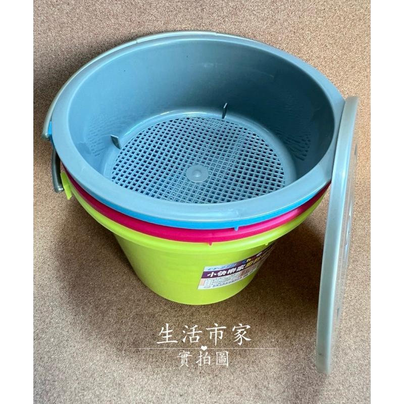 台灣製 小快樂家廚餘回收桶 4L 廚餘桶 附蓋子 廚餘回收桶 茶葉回收桶 垃圾桶-細節圖3