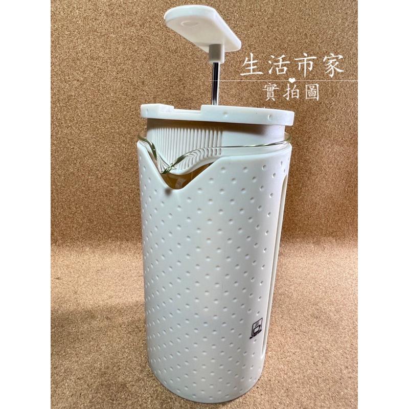 法式香沐濾壓壺 1000ml 玻璃濾壓壺 泡茶器 沖茶器 玻璃壺 花茶壺 沖泡壺 泡茶壺 過濾壺 泡茶具 防燙外層-細節圖2