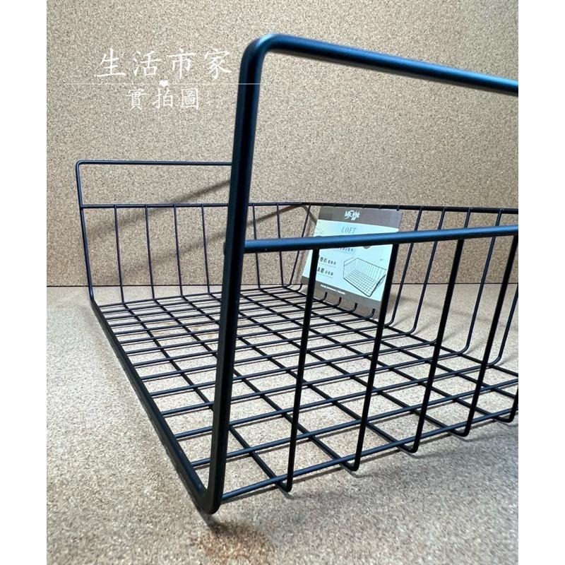 御膳坊 LOFT 掛式收納架 鐵藝 隔板下掛籃 廚房 收納架 收納籃 衣櫥 置物架 收納架 掛架 掛籃 格層 廚房收納置-細節圖4