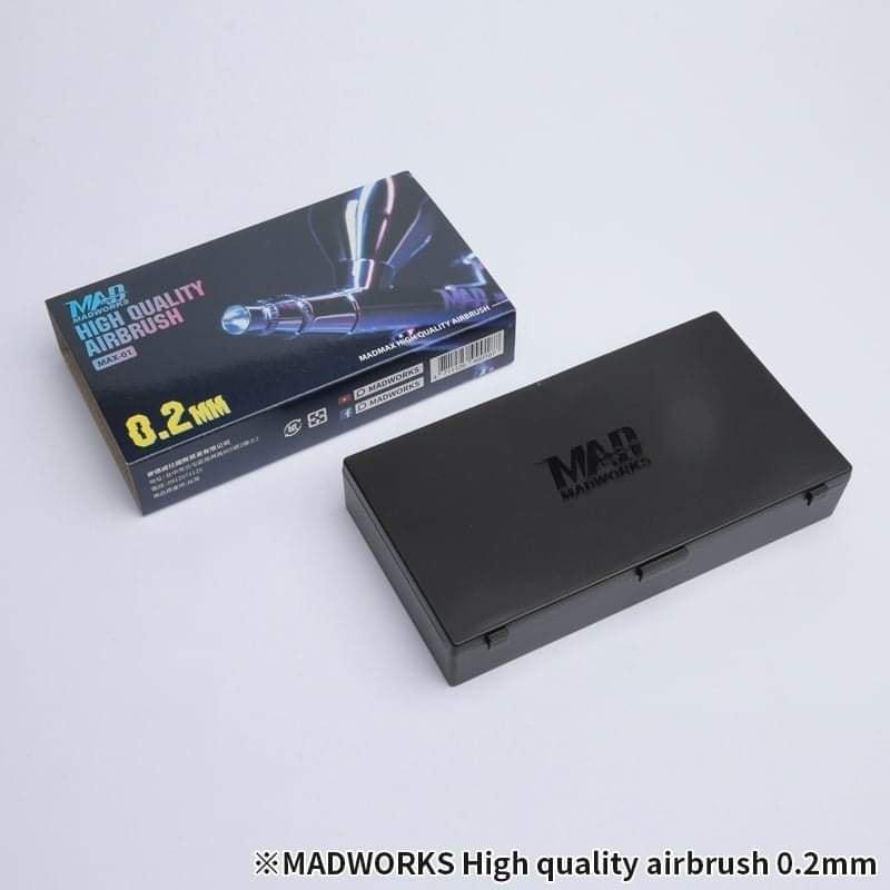 【高雄天利鄭姐】MADWORKS MAX-01 噴筆-0.2 mm（漢弓代工）日系品牌同級高規產品-細節圖2