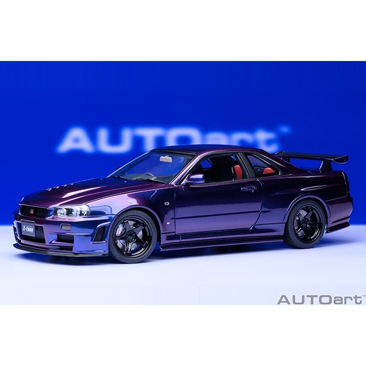 【高雄天利鄭姐】AUTOart 1/18 77464 NISMO R34 GT-R Z-TUNE (午夜紫色) 模型車-細節圖2