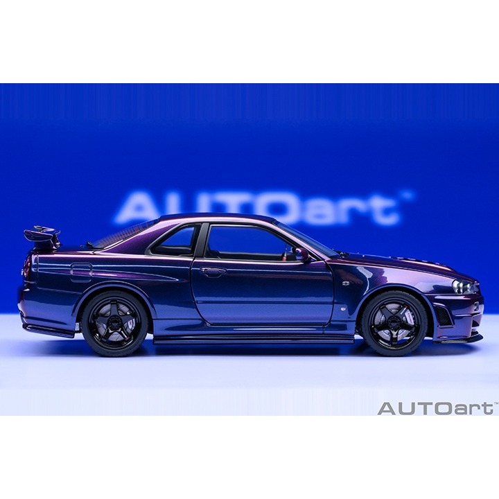 【高雄天利鄭姐】AUTOart 1/18 77464 NISMO R34 GT-R Z-TUNE (午夜紫色) 模型車-細節圖4