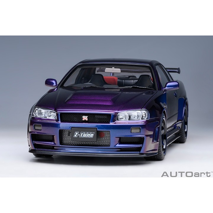 【高雄天利鄭姐】AUTOart 1/18 77464 NISMO R34 GT-R Z-TUNE (午夜紫色) 模型車-細節圖7