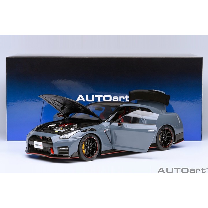 【高雄天利鄭姐】AUTOart 1/18 77505 GT-R (R35) NISMO 2022 水泥灰 模型車-細節圖9