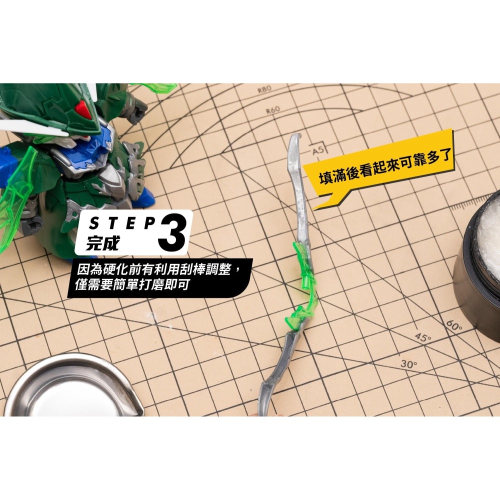 【高雄天利鄭姐】GIC TC-27 UV手電筒+TC-26 光固化UV黏土 40g-細節圖5