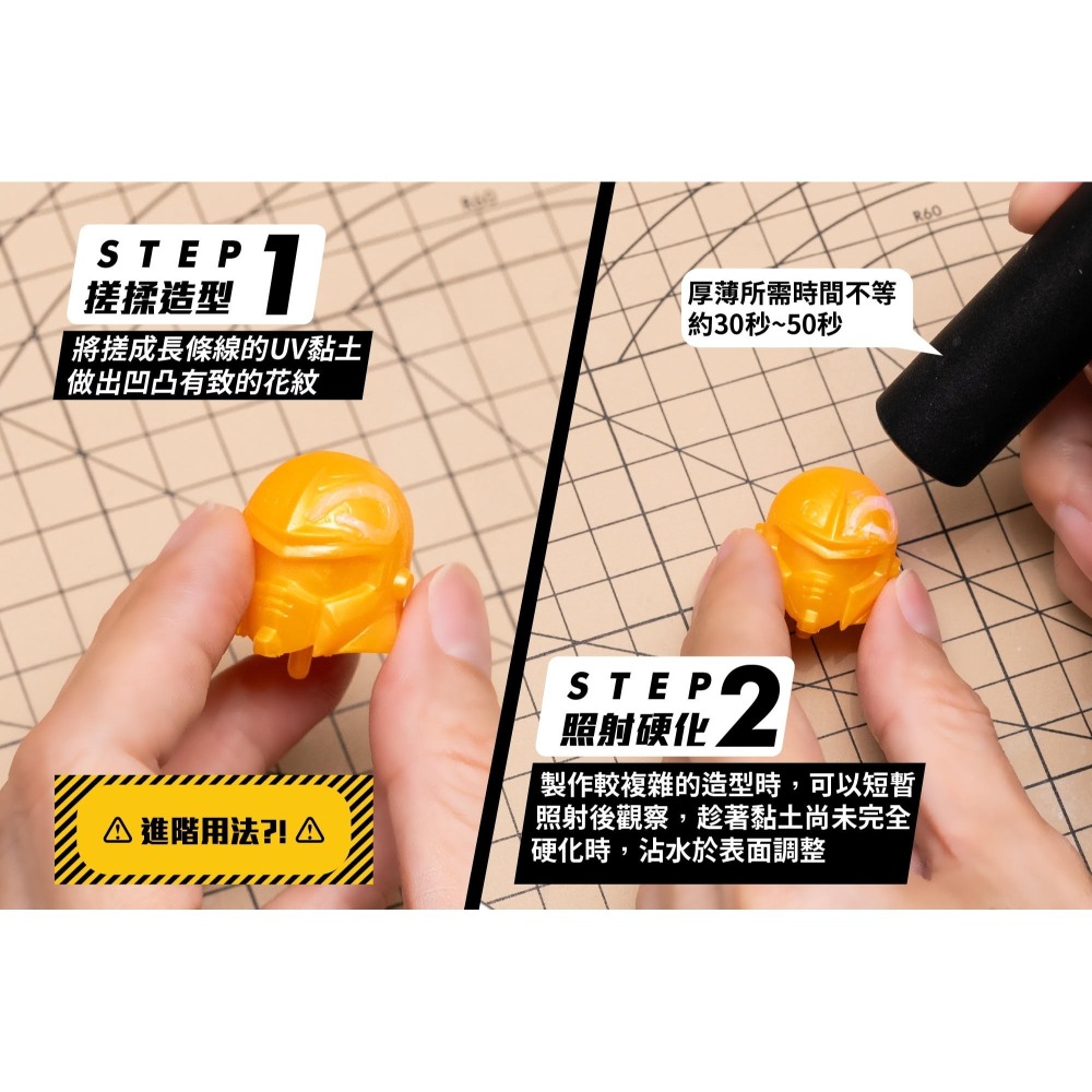 【高雄天利鄭姐】GIC TC-27 UV手電筒+TC-26 光固化UV黏土 40g-細節圖8