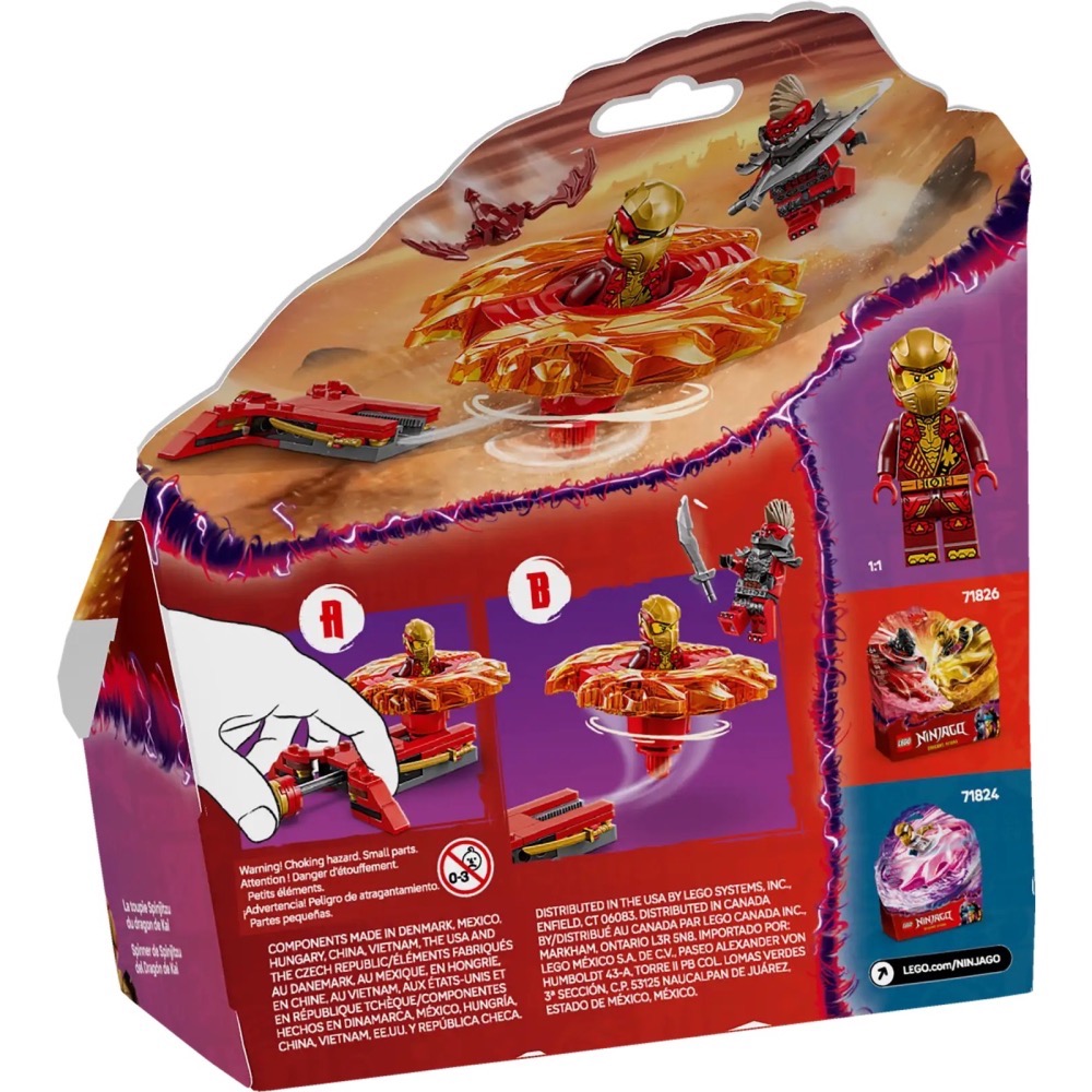 【高雄天利鄭姐】樂高 71823 旋風忍者 Ninjago 系列 - 赤地的猛龍旋風忍術陀螺-細節圖2