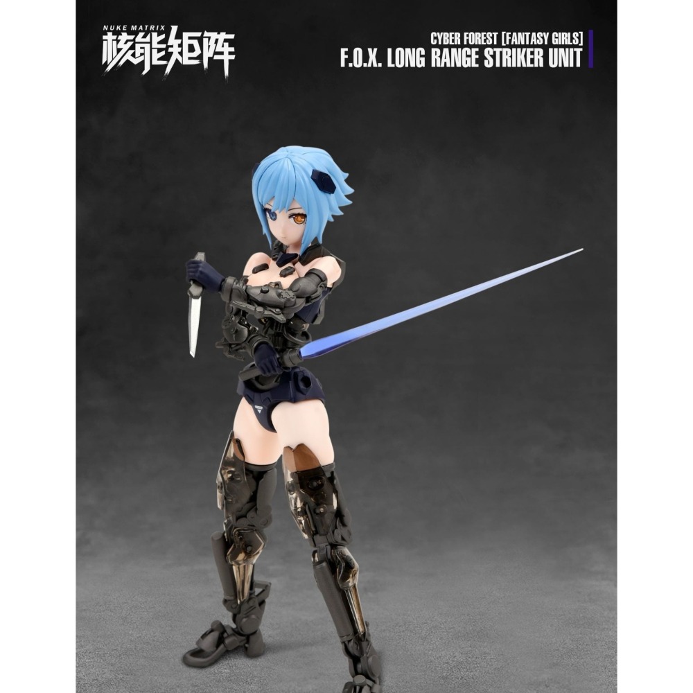【高雄天利鄭姐】NM-600492 核能矩陣 1/12 賽博森林幻想少女 機娘 狙擊獵狐 薇薇安海 耶 組裝模型-細節圖5