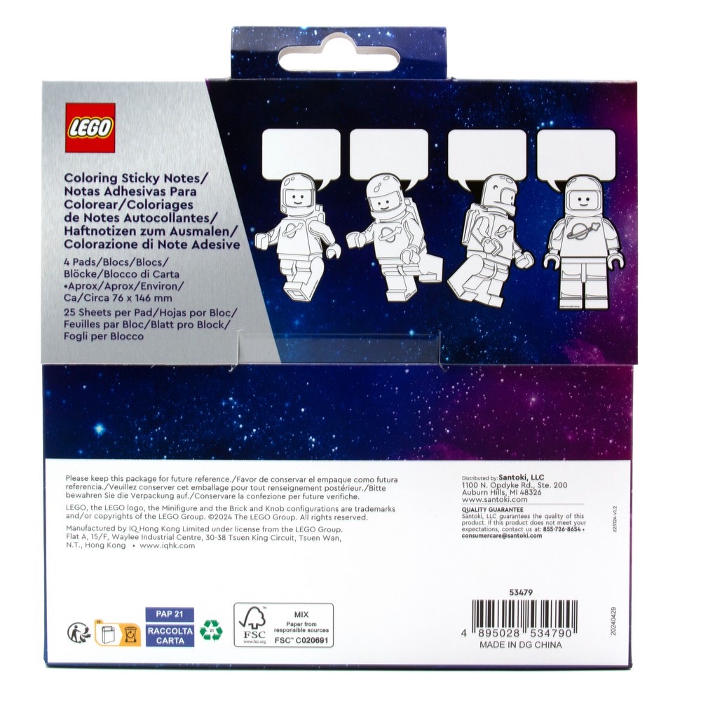 【高雄天利鄭姐】LGL-53479 LEGO樂高太空人著色便利貼（可著色）-細節圖4
