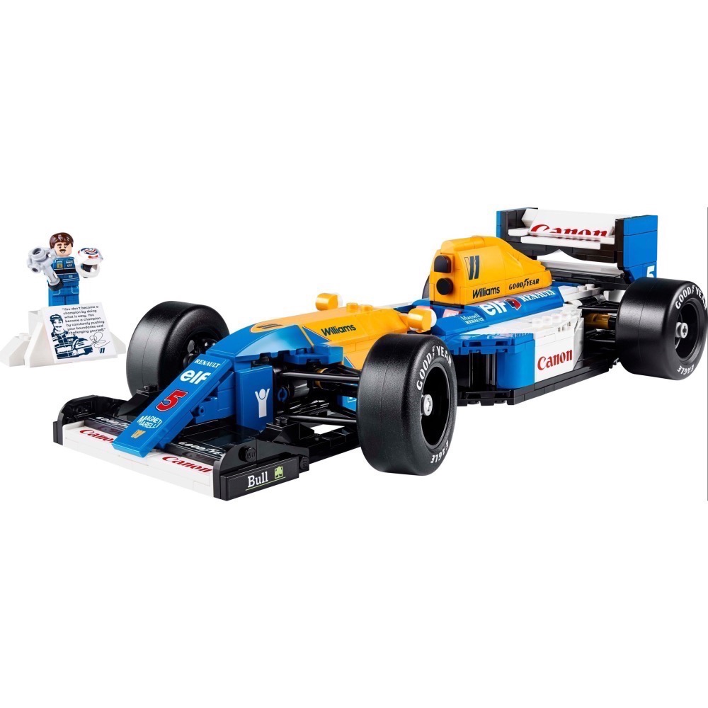 【高雄天利鄭姐】樂高 10353 ICONS™ 系列 - 威廉斯車隊 FW14B ＆ 奈傑爾·曼塞爾 F1-細節圖2