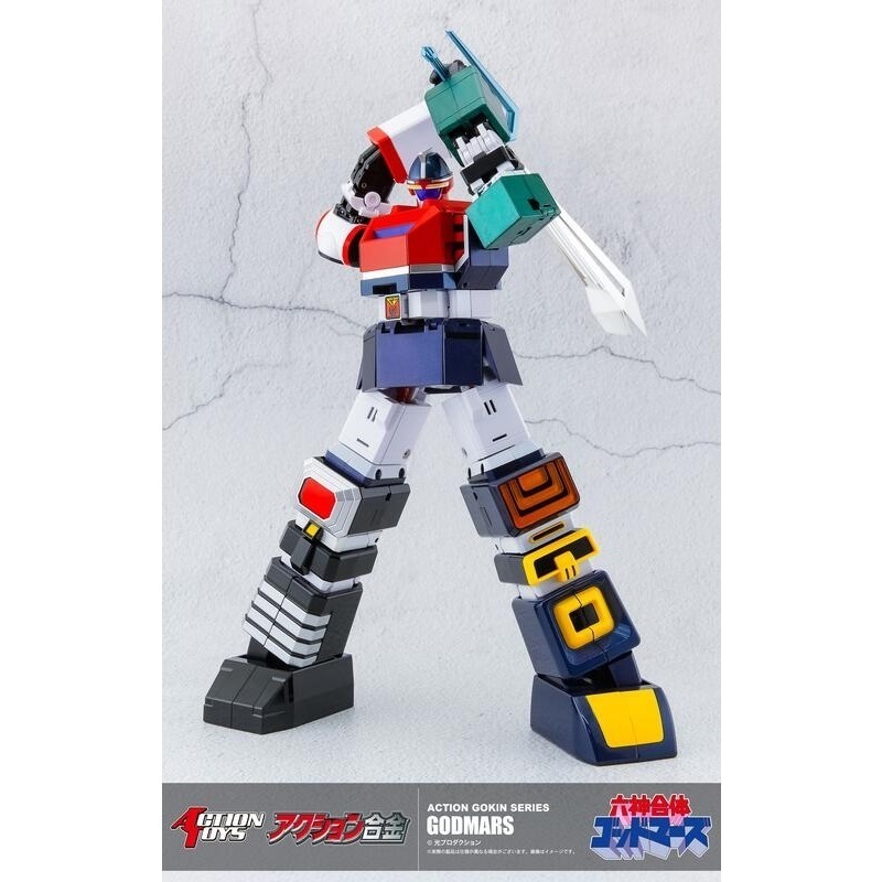 【高雄天利鄭姐】Action Toys ACTION 合金 六神合體 GODMARS 完成品22公分-細節圖4