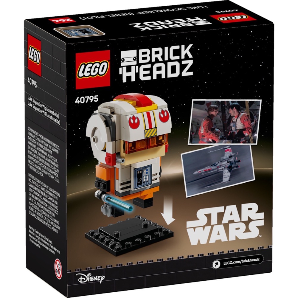 【高雄天利鄭姐】樂高 40795 BrickHeadz™大頭娃娃 系列 - 路克天行者™（反抗軍飛行員）-細節圖3