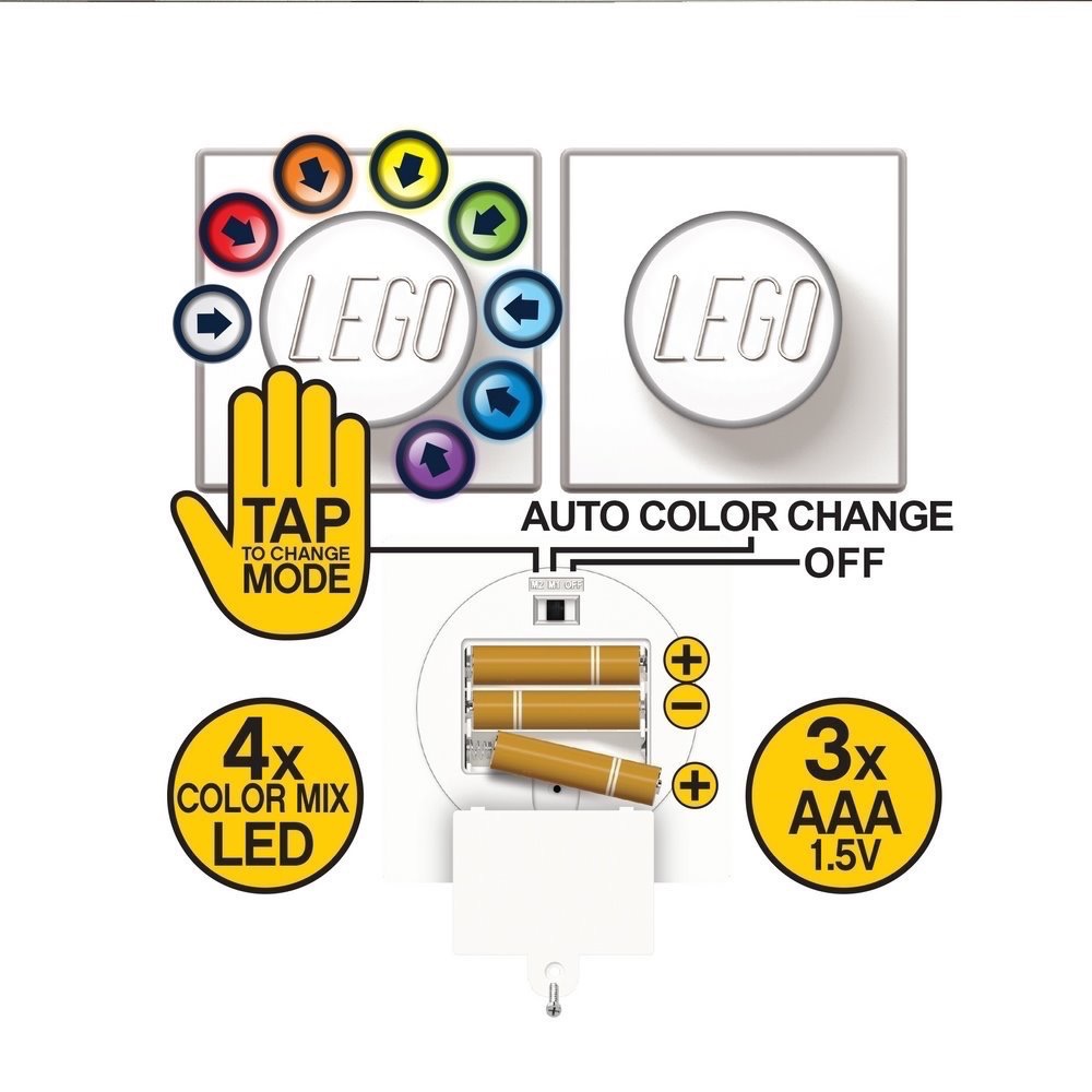 【高雄天利鄭姐】LGL-LP38A LEGO 積木造型觸控變色燈-紅色 小夜燈 送禮-細節圖5