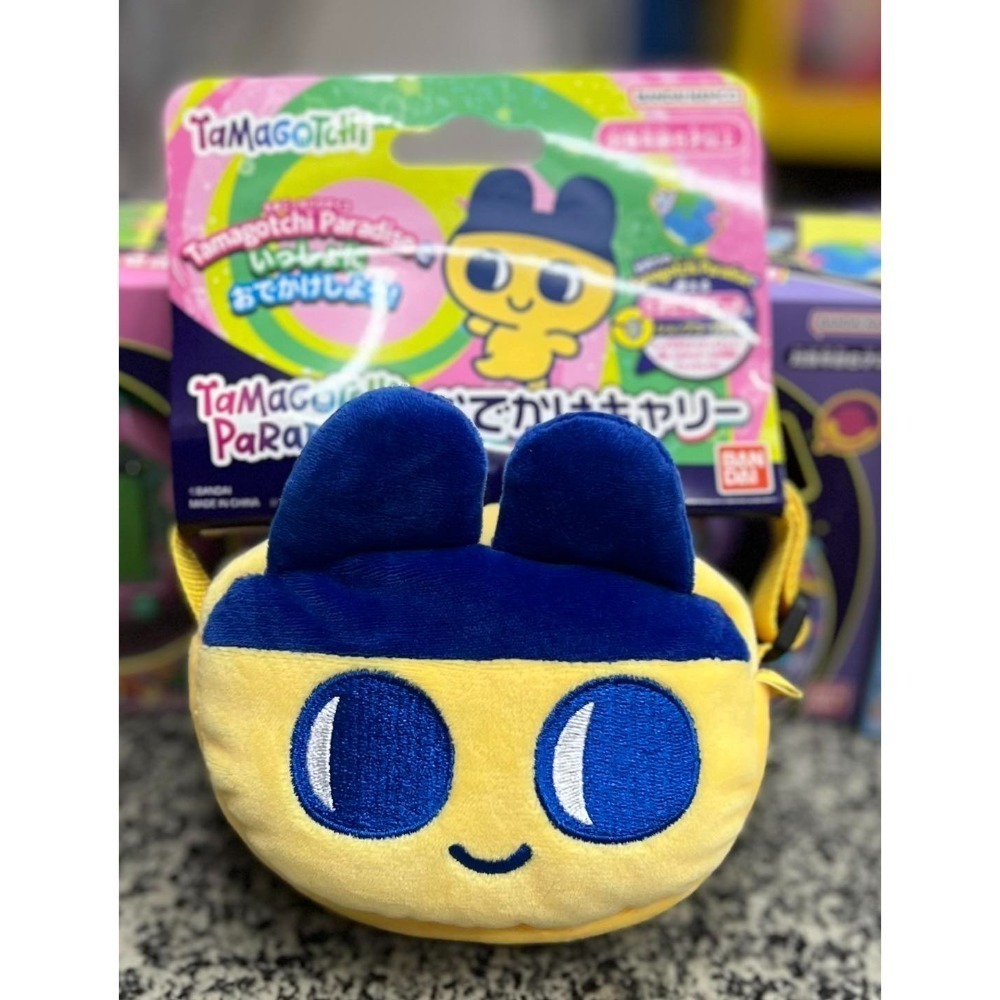 【高雄天利鄭姐】日本 BANDAI 彩色塔麻可吉 樂園塔麻歌子 粉紅之地 藍色水域 紫色天空 配件 絨毛包 掛繩-粉/藍-規格圖7