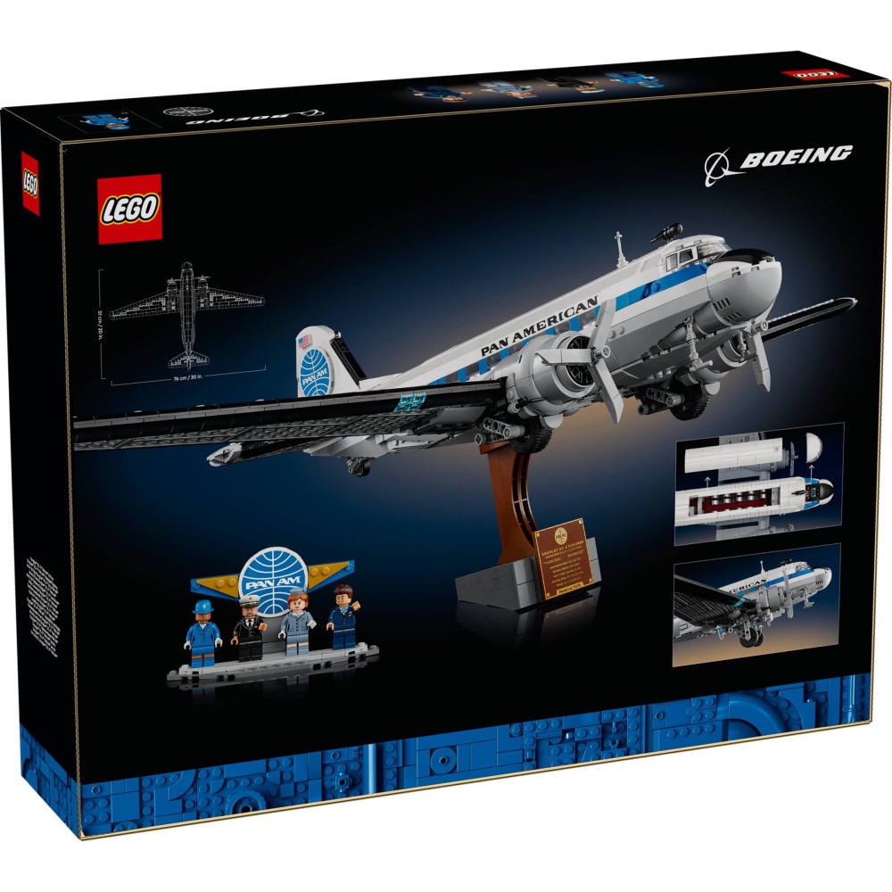 【高雄天利鄭姐】樂高 11378 ICONS™ 系列 - Douglas™ DC-3™ PAN AM® 客機-細節圖2