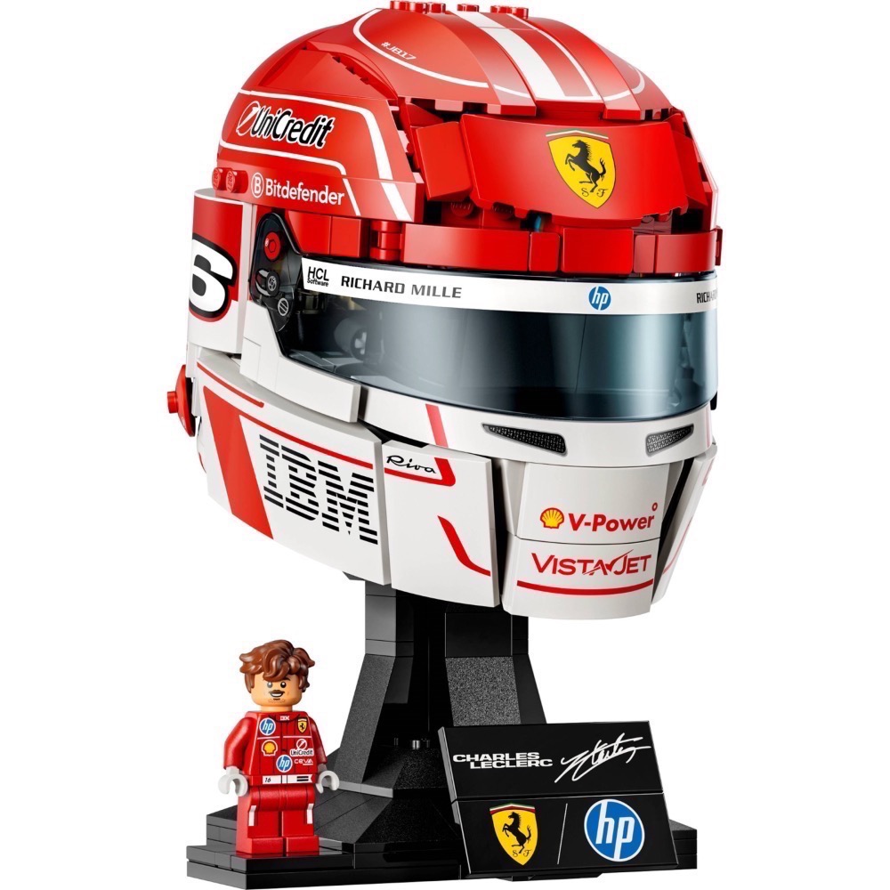 【高雄天利鄭姐】樂高 43014 Editions 系列 Ferrari HP Charles Leclerc 頭盔-細節圖2