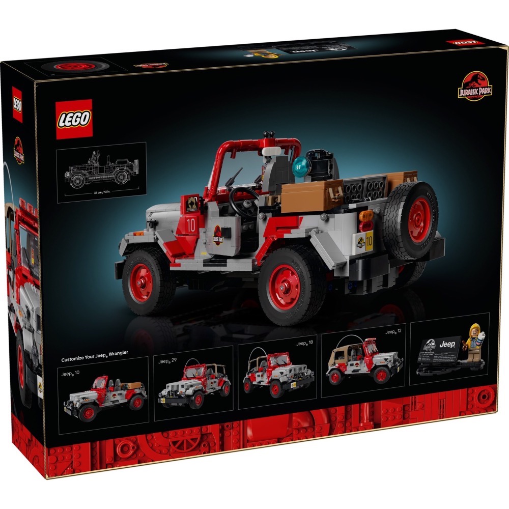 【高雄天利鄭姐】樂高 77984 侏儸紀 Jurassic World™ 系列 - Jeep® Wrangler-細節圖3
