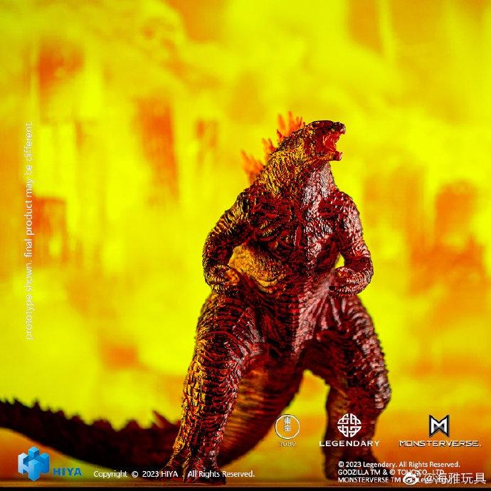 [那模好玩] 現貨 Hiya海雅 造型家系列 哥吉拉 紅蓮哥吉拉 新年限定版 約19.6cm 新春 不挑盒況-細節圖4