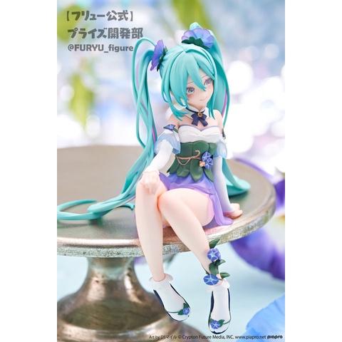 [那模好玩] 現貨FURYU 初音未來 泡麵杯蓋 朝顏 牽牛花 妖精 景品 公仔 MIKA 23年5月 DSマイル-細節圖4