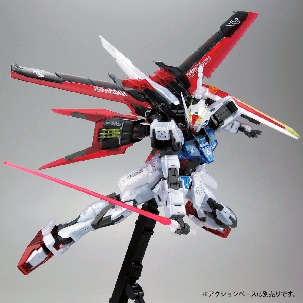 展場限定 鋼彈基地 萬代 鋼彈SEED MG 1/100 翔翼攻擊鋼彈 翔翼式 攻擊鋼彈 Strike 彩透版-細節圖6