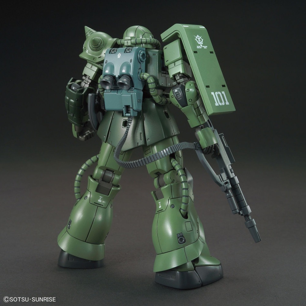 萬代 鋼彈The Origin GTO HG 1/144 量產型薩克 綠薩克 C-6 R6 薩克 高機動薩克 Zaku-細節圖10
