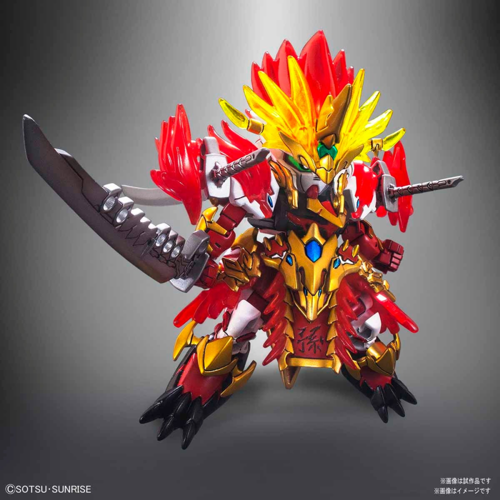 萬代 三國傳 三國創傑傳 群英集 SDW SD鋼彈 BB戰士 孫權 紅異端 紅異端鋼彈 紅色異端-細節圖6