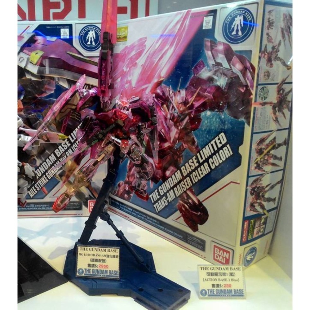 展場限定 鋼彈基地 萬代 鋼彈OO MG 1/100 OO-RAISER TRANS-AM OOR 00R 彩透版-細節圖3