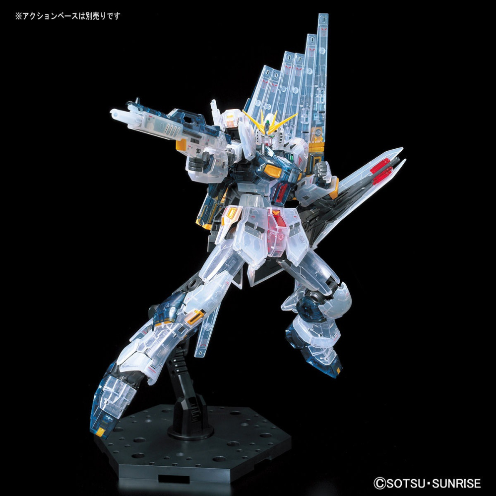 展場限定 閃光的哈薩威 初回盒繪 萬代 逆襲的夏亞 RG 1/144 RX-93 Nu鋼彈 V鋼彈 牛鋼 彩透版-細節圖4