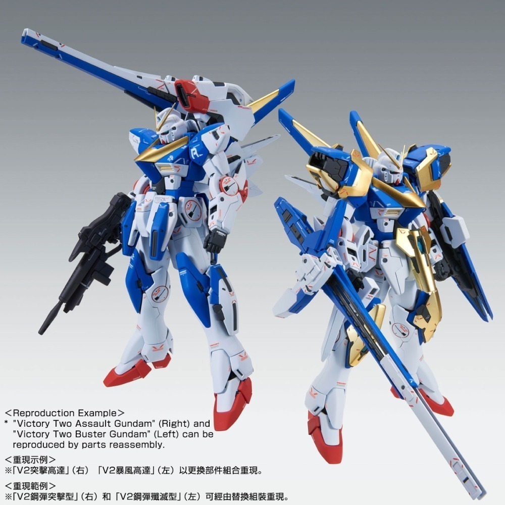 套組合售 PB限定 萬代 鋼彈V MG 1/100 V2 V2鋼彈 突襲殲滅型 勝利鋼彈 AB型 V鋼彈 光之翼 光翼-細節圖9