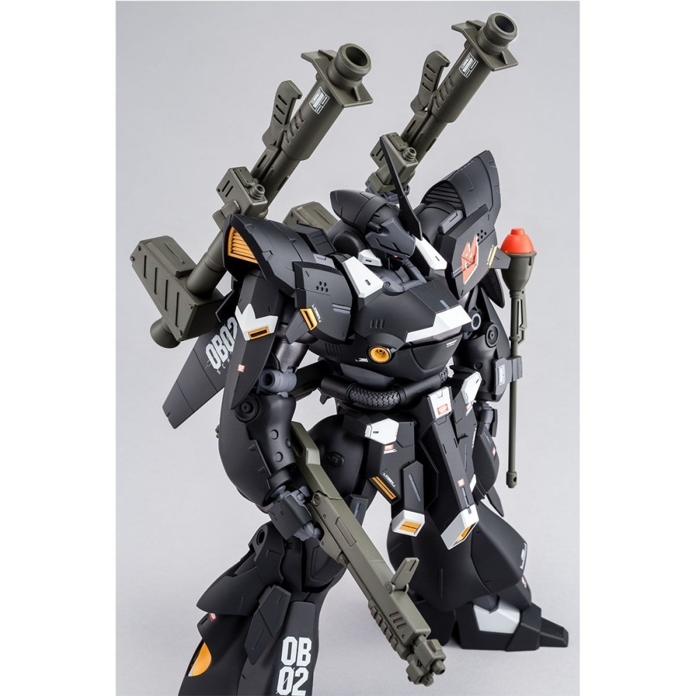 PB限定 萬代 鋼彈創鬥者 MG 1/100 重裝型肯普法 肯普法 重裝型 漆黑肯普法 黑色肯普法 KAMPFER-細節圖4