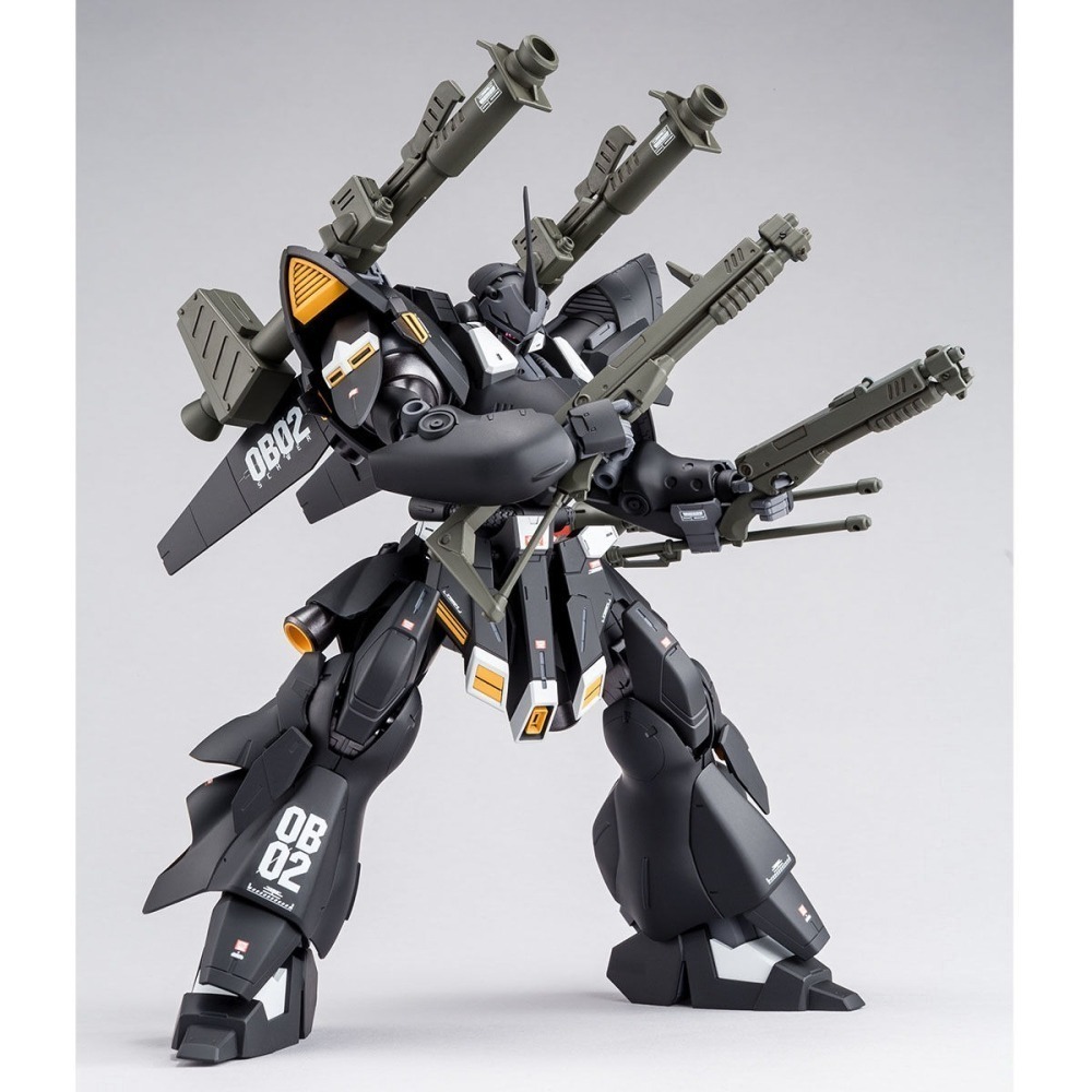 PB限定 萬代 鋼彈創鬥者 MG 1/100 重裝型肯普法 肯普法 重裝型 漆黑肯普法 黑色肯普法 KAMPFER-細節圖6
