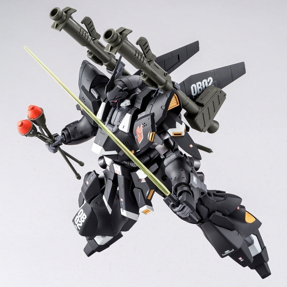 PB限定 萬代 鋼彈創鬥者 MG 1/100 重裝型肯普法 肯普法 重裝型 漆黑肯普法 黑色肯普法 KAMPFER-細節圖8