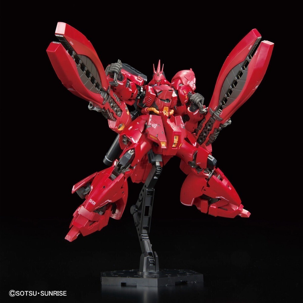 PB限定 福岡限定 萬代 鋼彈UC 逆襲的夏亞 RG 1/144 沙薩比 沙撒比 雙角型感應砲 Sazabi-細節圖4