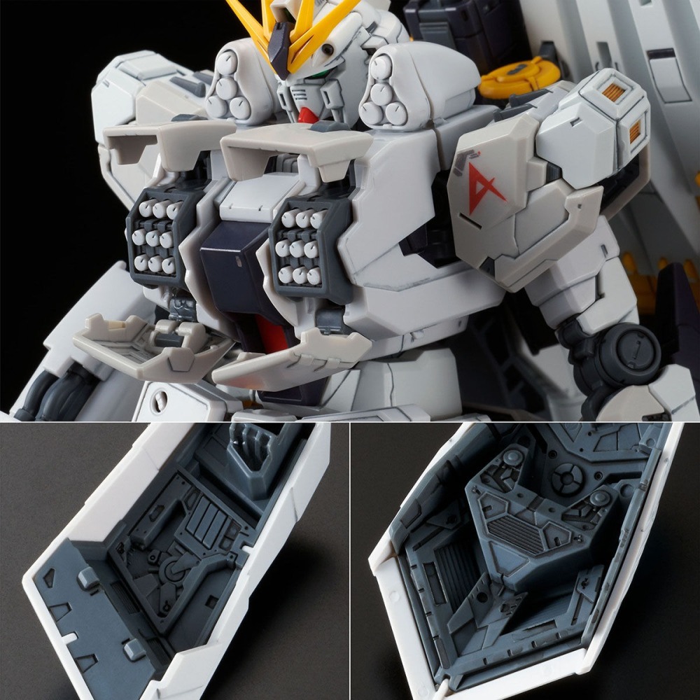 PB限定 萬代 鋼彈UC 逆襲的夏亞 RG 1/144 RX-93 Nu鋼彈 V鋼彈 HWS裝備 重武裝系統 同捆包-細節圖10