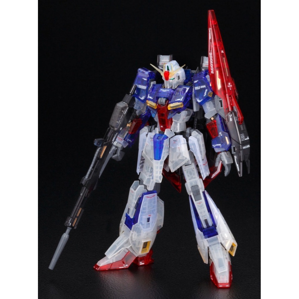 展場限定 萬代 鋼彈Z RG 1/144 10 Zeta Z鋼彈 MSZ-006 卡密兒 卡繆 彩透版 透明版 透彩版-細節圖3
