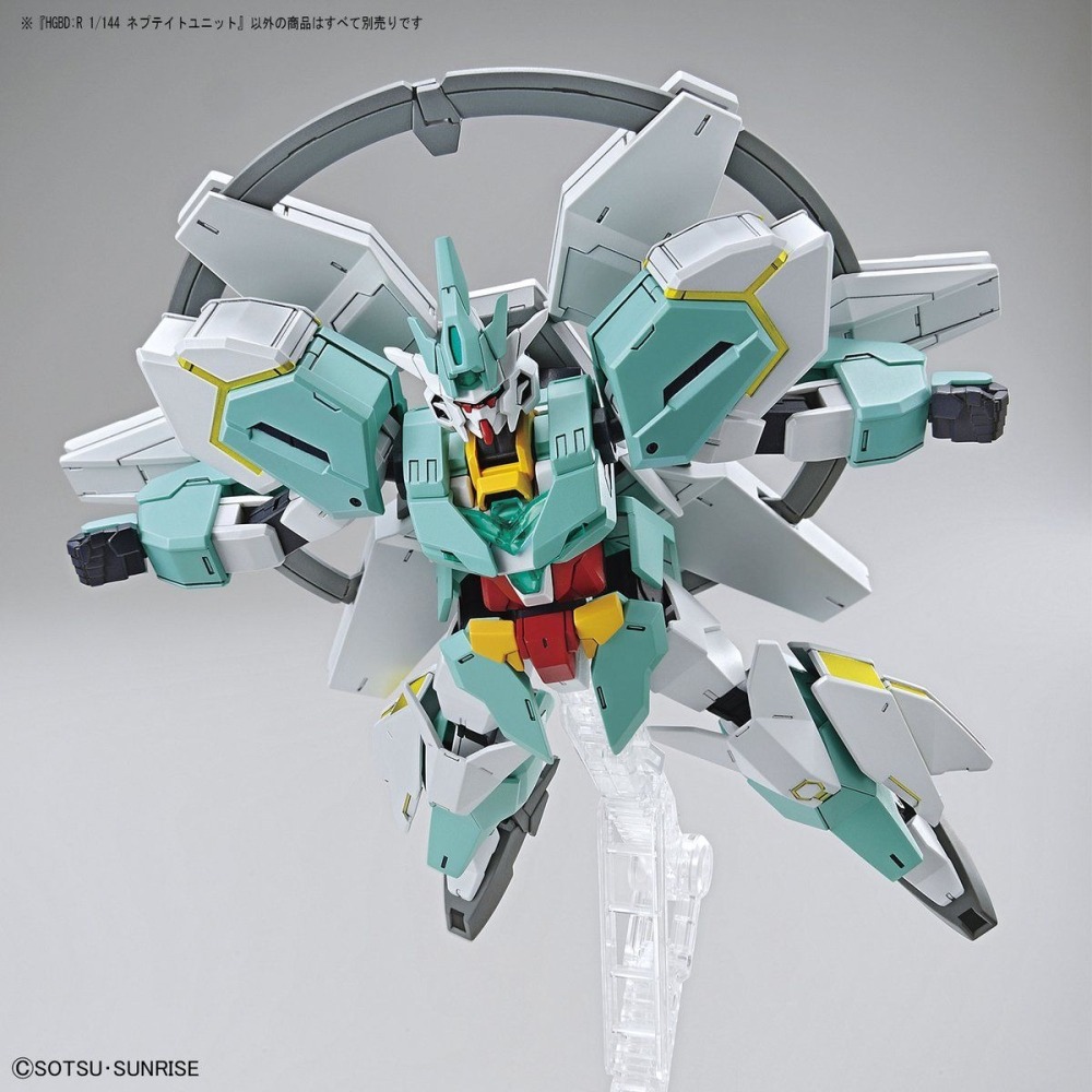 萬代 鋼彈創鬥者 潛網大戰 HG HGBD 1/144 海王星8式 裝甲包 武器包 天王星7式 核心鋼彈-細節圖2