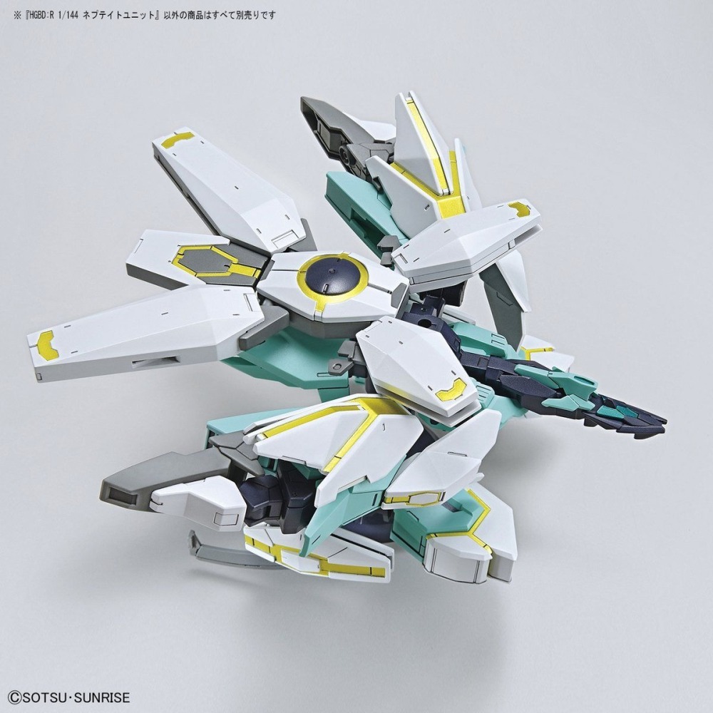 萬代 鋼彈創鬥者 潛網大戰 HG HGBD 1/144 海王星8式 裝甲包 武器包 天王星7式 核心鋼彈-細節圖4