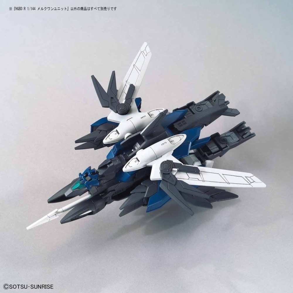 萬代 鋼彈創鬥者 潛網大戰 HG HGBD 1/144 水星1式 水星一式 裝甲包 武器包 地球3式 地球三式 核心鋼彈-細節圖4