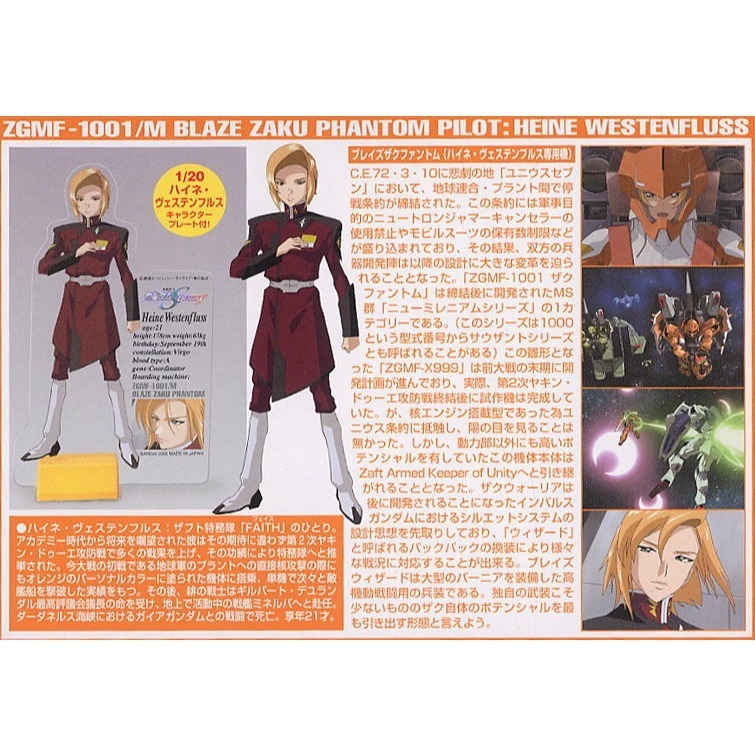 萬代 鋼彈SEED HG 1/100 07 王牌機 瞬發型薩克幽靈 瞬發薩克 薩克幽靈 海涅 西川貴教-細節圖8