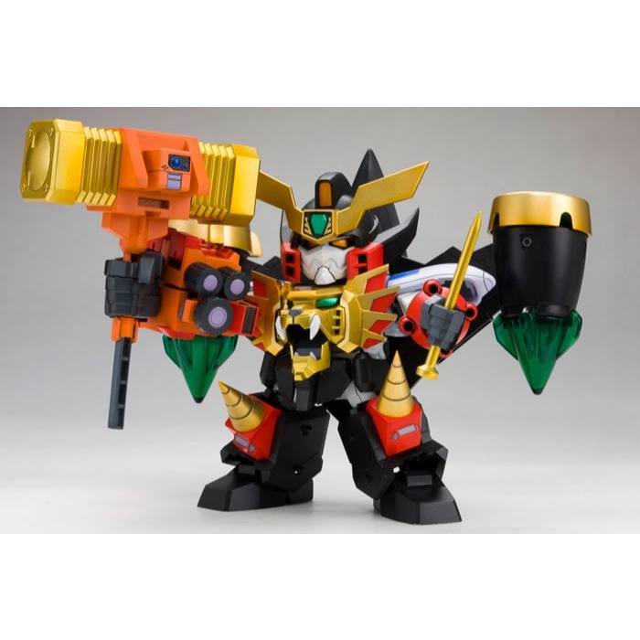 海外限定 壽屋 D-Style 勇者王 我王凱牙 加里歐 獅子王 高魯帝鐵鎚 電鍍金 金色 GaoGaiGar-細節圖3